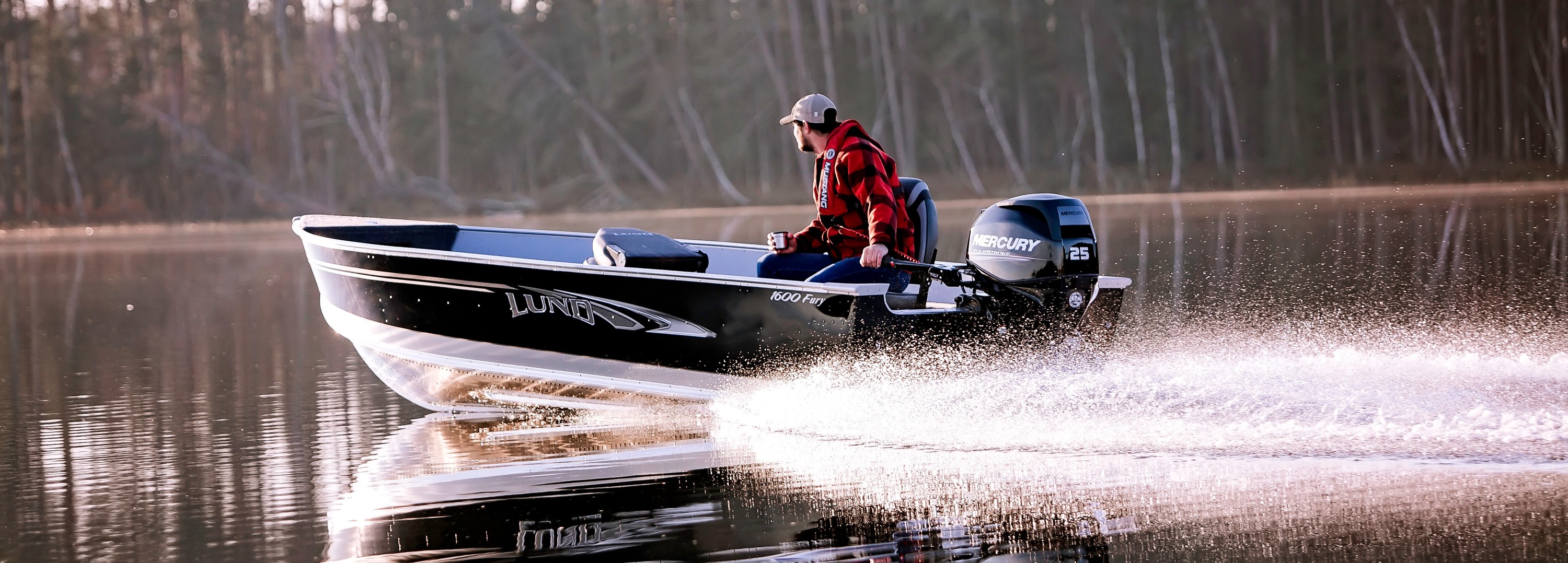 Lund 1600 fury powered by mercury  Monti's Marine & Motor Sports, Duncan, British Columbia